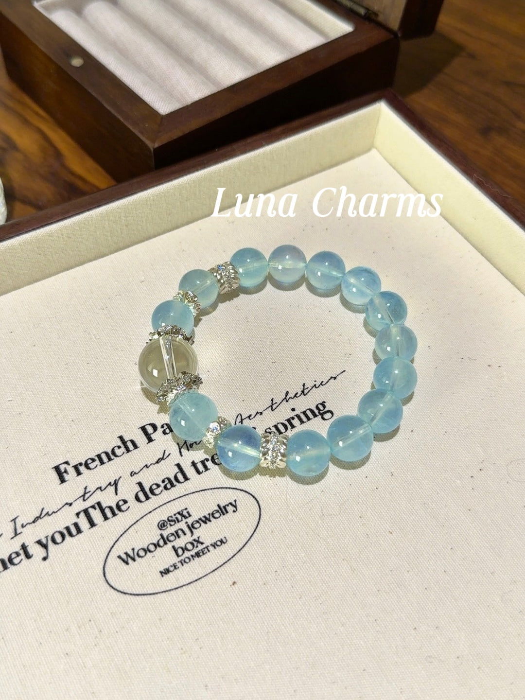 Aquamarine x Clear Quartz Bracelet