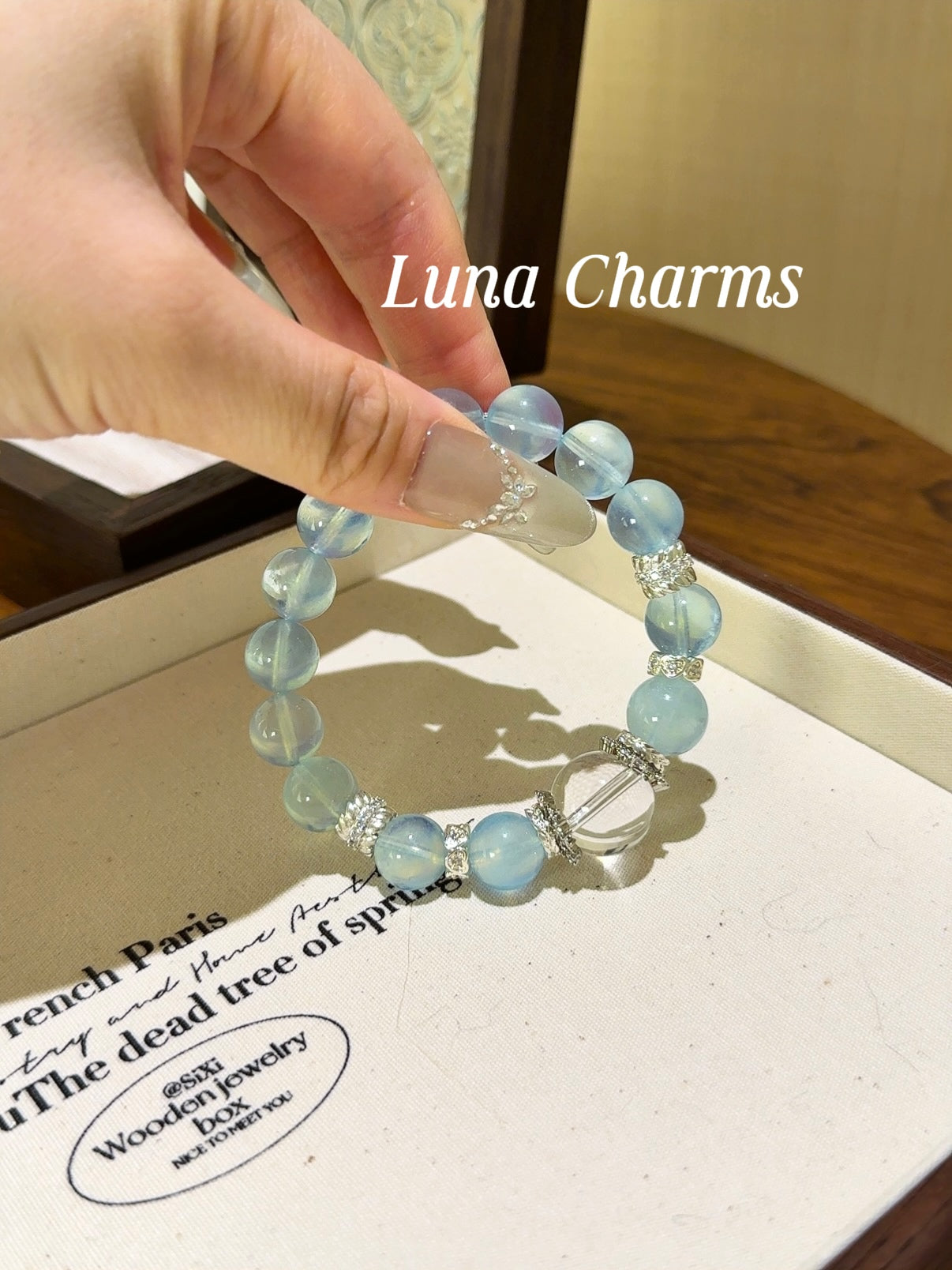 Aquamarine x Clear Quartz Bracelet