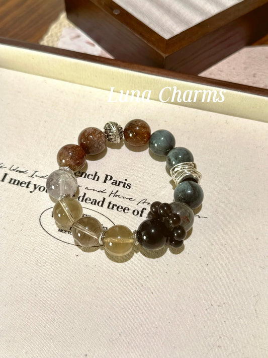 Smoky Multi Gems Bracelet